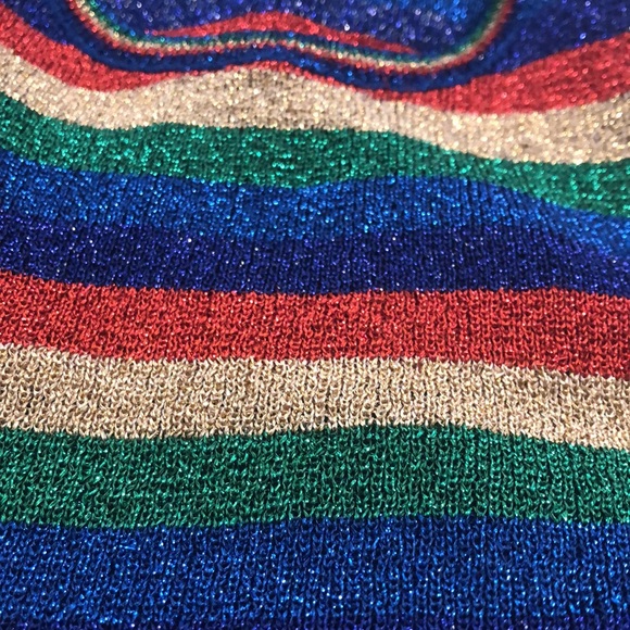 RARE Excellent condition vintage 1970’s Renee Tener metallic rainbow shirt - Picture 6 of 6